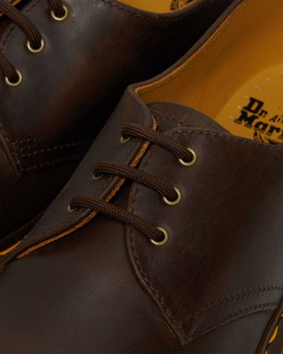 Shop Dr. Martens' 1461 Crazy Horse Leather Oxford Shoes In Braun