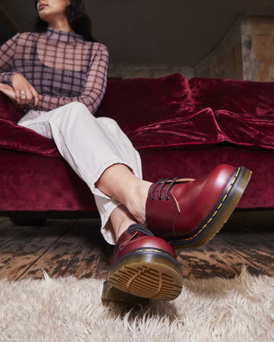 Dr. Martens' 1461 Smooth Leather Oxford Shoes In Rot