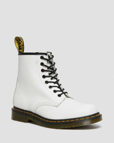 Shop Dr. Martens' 1460 Smooth Leather Lace Up Boots In Weiss