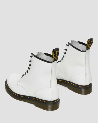 Shop Dr. Martens 1460 Smooth Leather Lace Up Boots In Weiss