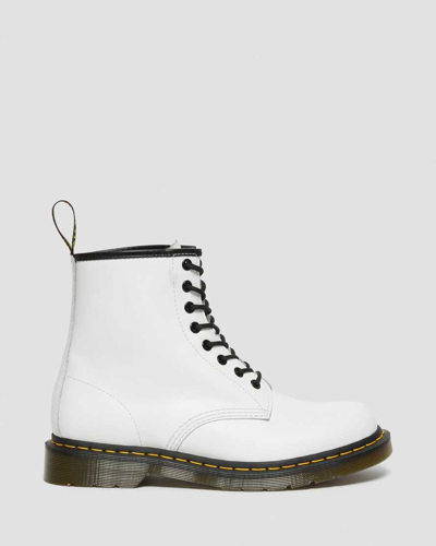 Shop Dr. Martens 1460 Smooth Leather Lace Up Boots In Weiss