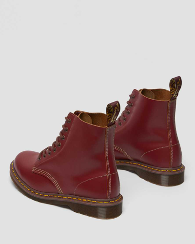 Dr. Martens' 1460 Vintage Made In England Lace Up Boots In Rot
