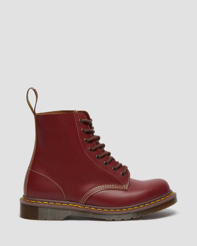 Dr. Martens' 1460 Vintage Made In England Lace Up Boots In Rot
