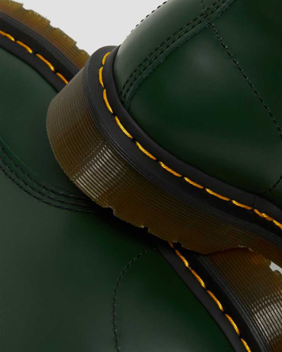 Dr. Martens' 1460 Smooth Leather Lace Up Boots In Grün