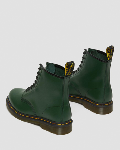 Dr. Martens' 1460 Smooth Leather Lace Up Boots In Grün