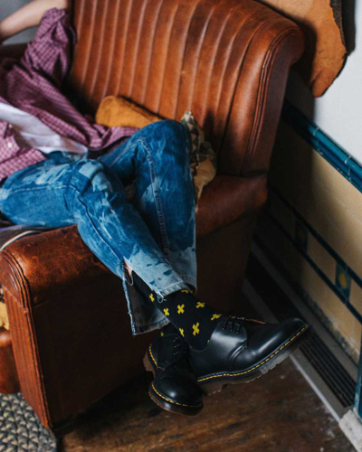 Dr. Martens' 1461 Slip Resistant Leather Oxford Shoes In Schwarz