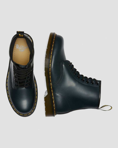 Dr. Martens 1460 Smooth Leather Lace Up Boots In Navy | ModeSens