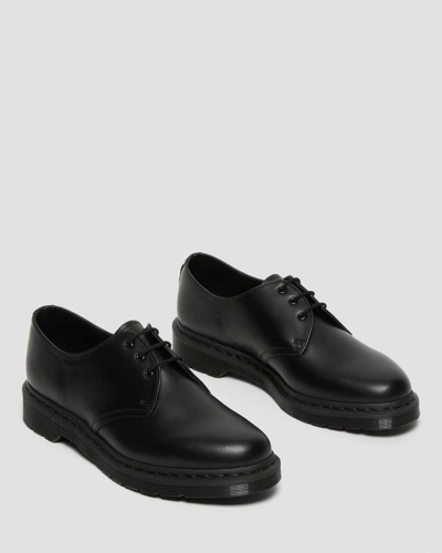 Dr. Martens' 1461 Mono Smooth Leather Oxford Shoes In Schwarz