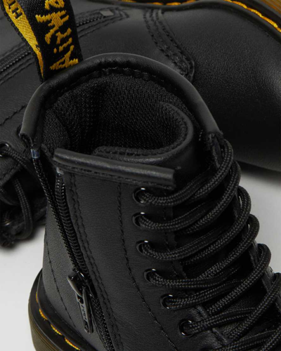 Dr. Martens' Toddler 1460 Softy T Leather Lace Up Boots In Black