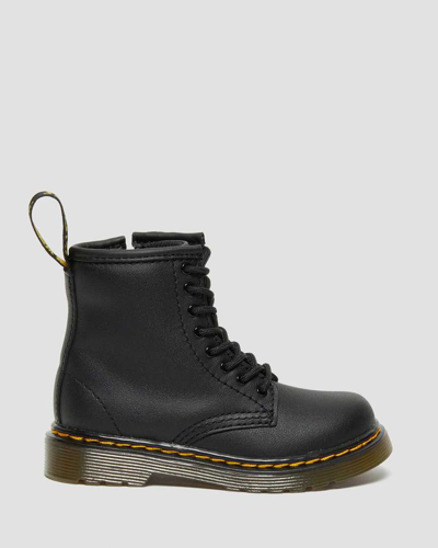 Dr. Martens' Toddler 1460 Softy T Leather Lace Up Boots In Black