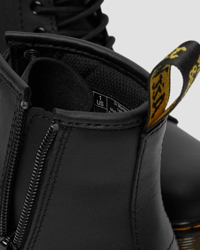 Dr. Martens' Junior 1460 Softy T Leather Lace Up Boots In Schwarz