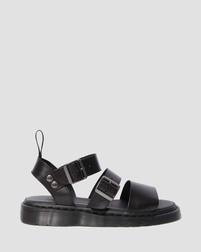 Dr. Martens' Gryphon Brando Strappy Sandals In Schwarz