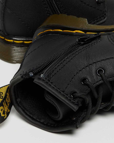 Dr. Martens' Infant 1460 Softy T Leather Lace Up Boots In Black