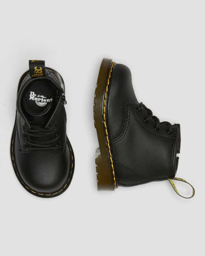 Dr. Martens' Infant 1460 Softy T Leather Lace Up Boots In Black