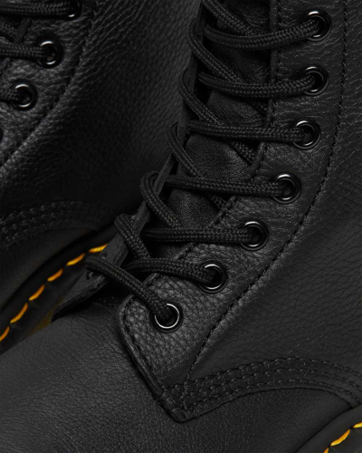 Dr. Martens 1490 1461 Mm6 Leather Lace Up Boots In Schwarz