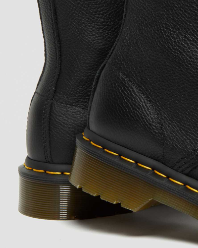 Dr. Martens 1490 1461 Mm6 Leather Lace Up Boots In Schwarz