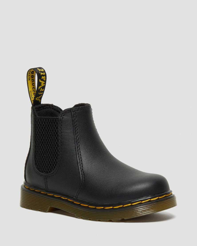 Shop Dr. Martens' Infant/toddler 2976 Softy T Leather Chelsea Boots In Schwarz