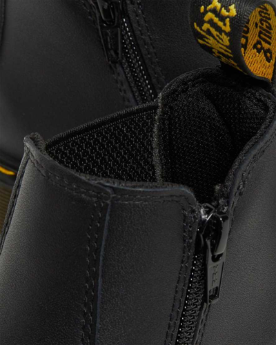 Dr. Martens' Junior 2976 Softy T Leather Chelsea Boots In Black