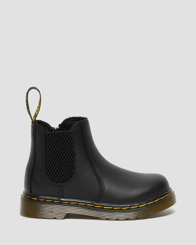 Shop Dr. Martens' Infant/toddler 2976 Softy T Leather Chelsea Boots In Schwarz