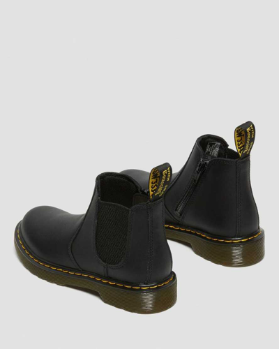 Dr. Martens' Junior 2976 Softy T Leather Chelsea Boots In Black