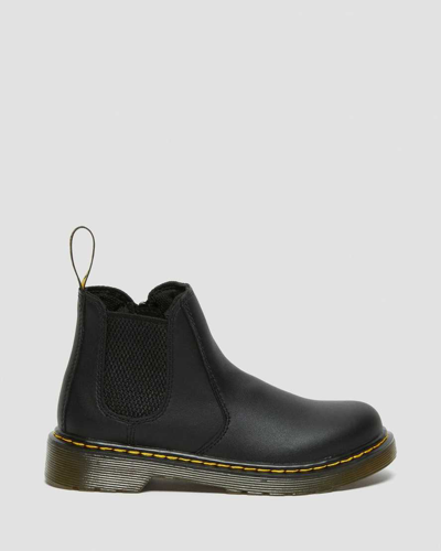 Dr. Martens' Junior 2976 Softy T Leather Chelsea Boots In Black