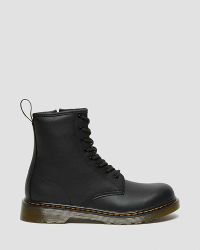 Dr. Martens' Youth 1460 Softy T Leather Lace Up Boots In Black