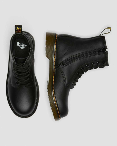 Dr. Martens' Youth 1460 Softy T Leather Lace Up Boots In Black