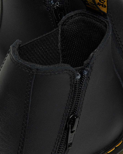 Dr. Martens' Youth 2976 Softy T Leather Chelsea Boots In Black
