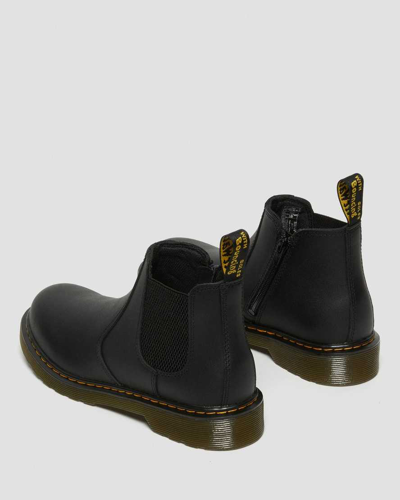 Dr. Martens' Youth 2976 Softy T Leather Chelsea Boots In Black