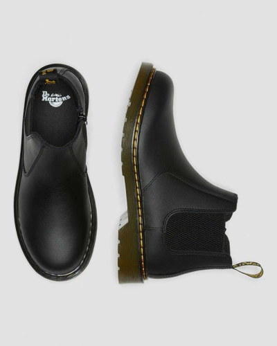 Dr. Martens' Youth 2976 Softy T Leather Chelsea Boots In Black