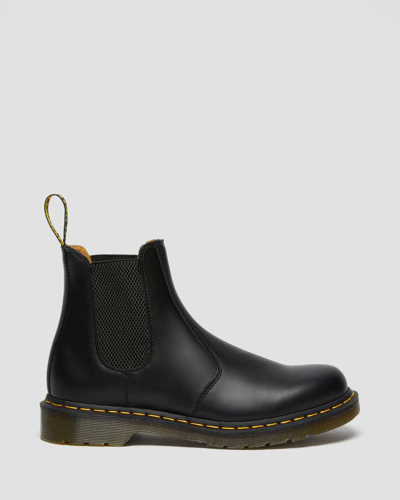 Dr. Martens' 2976 Combat Boots In Black Leather In Black