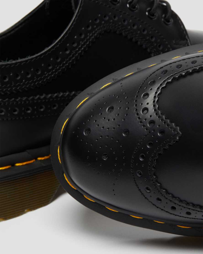 Dr. Martens' Herren 3989 Glattleder Brogues Schuhe In Schwarz