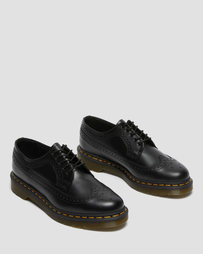 Dr. Martens' Herren 3989 Glattleder Brogues Schuhe In Schwarz