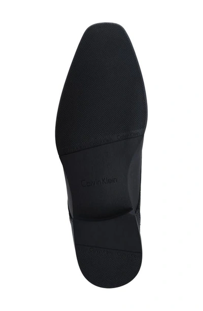 Shop Calvin Klein Brodie Patent Plain Toe Derby In Black 002
