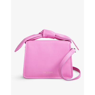 TED BAKER NIYAH KNOT-DETAIL MINI CROSS-BODY BAG 