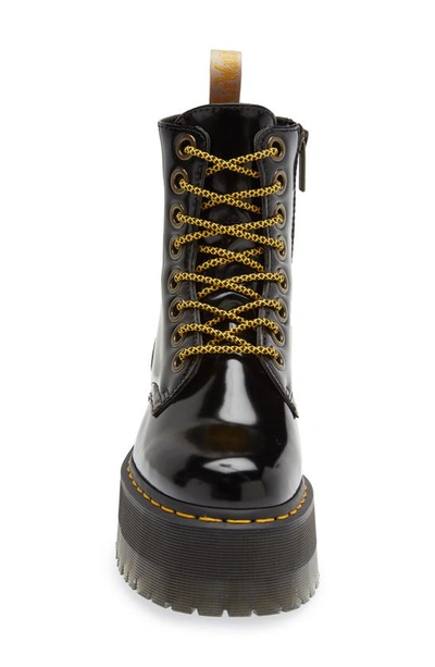 Shop Dr. Martens' Jadon Max Combat Boot In Black Oxford