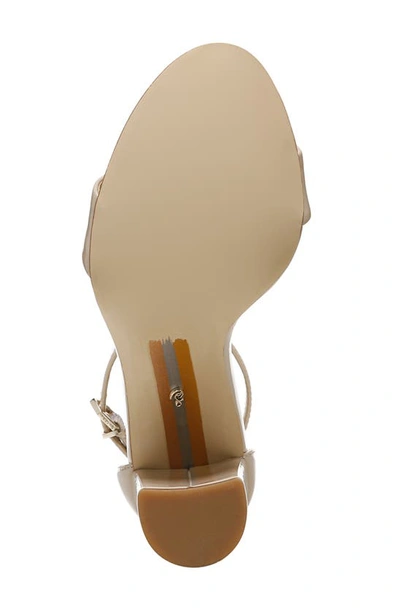 Shop Sam Edelman Yaro Ankle Strap Sandal In Chai Latte Patent