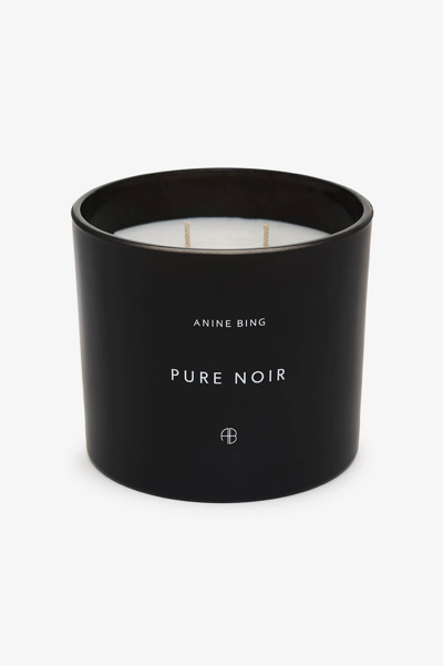 Anine Bing Large Pure Noir Candle In Noir