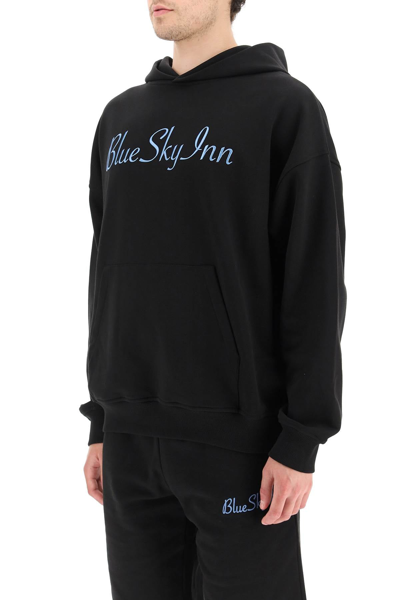 Shop Blue Sky Inn Logo Hoodie In Black