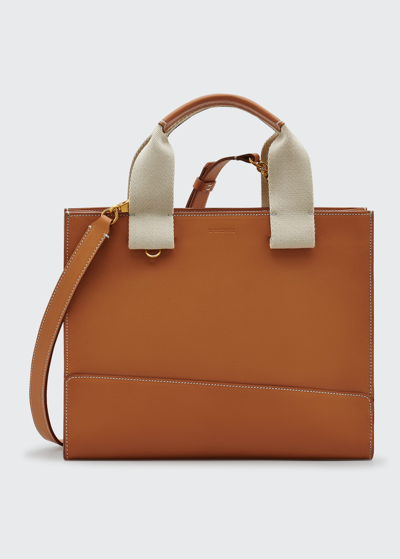 Shop Il Bisonte Sole Leather Tote Bag In Natural