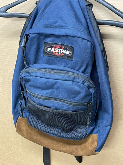 Pre-owned Eastpak Vintage 90s Backpack Blue Hiking School Made In