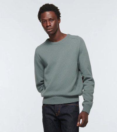 Shop Tom Ford Cashmere Sweater In Md Gry Sld