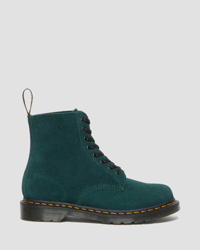 Shop Dr. Martens' 1460 Pascal Suede Lace Up Boots In Green