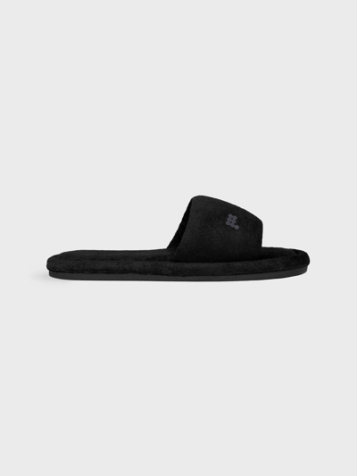 Shop Pangaia Archive Summer Towelling Slides In Black