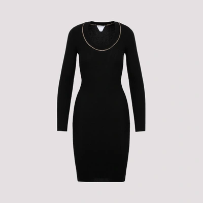 Shop Bottega Veneta Cashmere Dress In Black