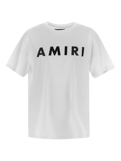 Shop Amiri Logo Print Tee In White