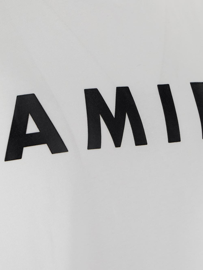 Shop Amiri Logo Print Tee In White