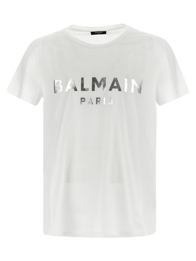 Shop Balmain T-shirt  With Print In White