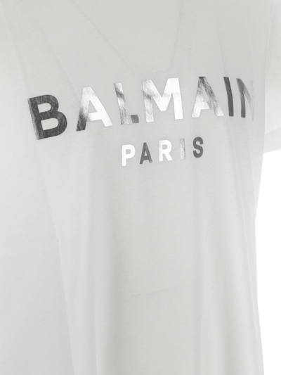 Shop Balmain T-shirt  With Print In White