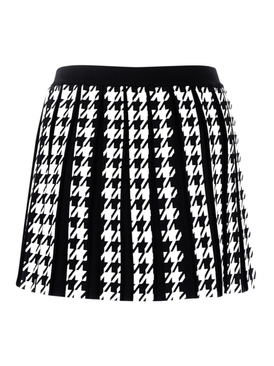 Shop Balmain Skirt In Black